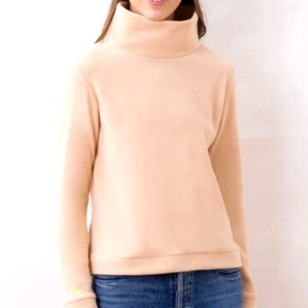 Tuckernuck DUDLEY STEPHENS PARK SLOPE TURTLENECK in light tan/beige sz Medium